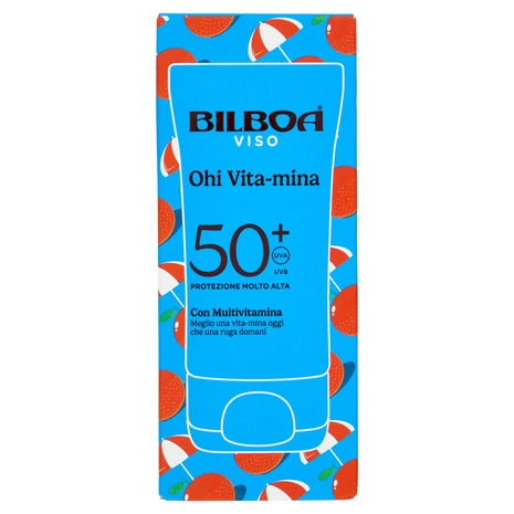 Bilboa Ohi Vita-mina Viso 50+ Protezione Molto Alta con Multivitamina 40 ml